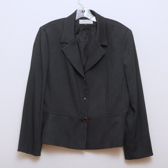 Tahari Arthur S. Levine Circle Belt Blazer